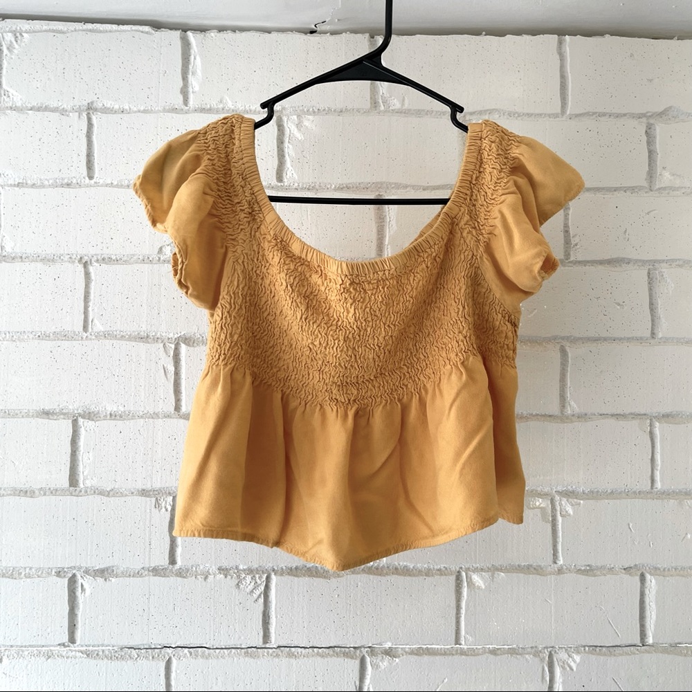 Style Envy yellow crop top size XL
